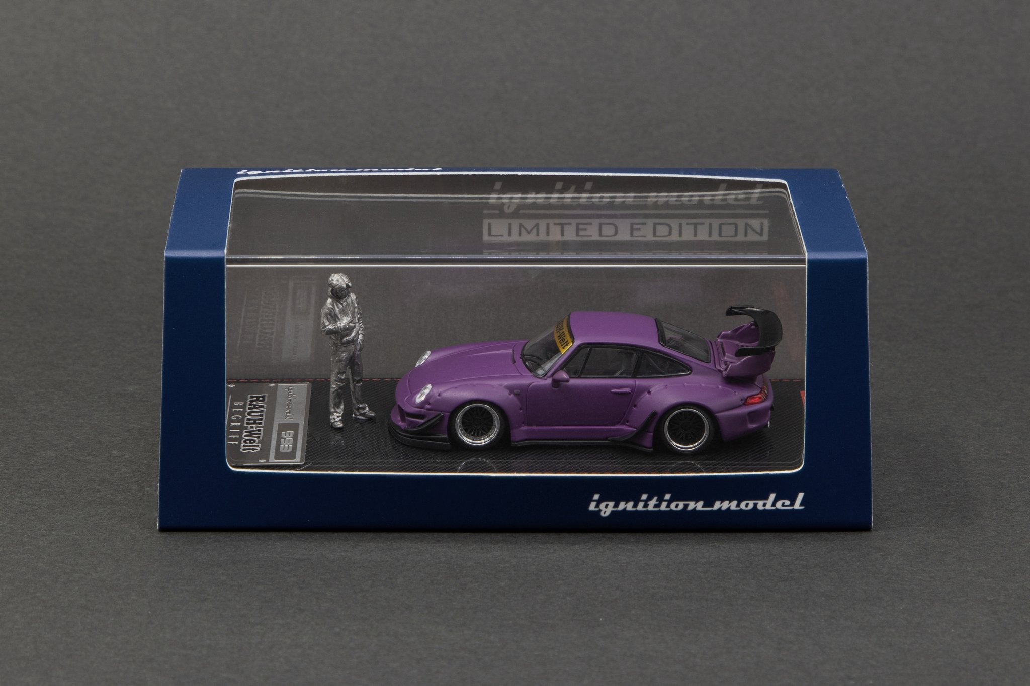 1:64 Scale Porsche 993 RWB Diecast Car - Matte Purple Finish - Limited Edition Collectible Model - Perfect for Display, Racing Enthusiasts & Car Lovers