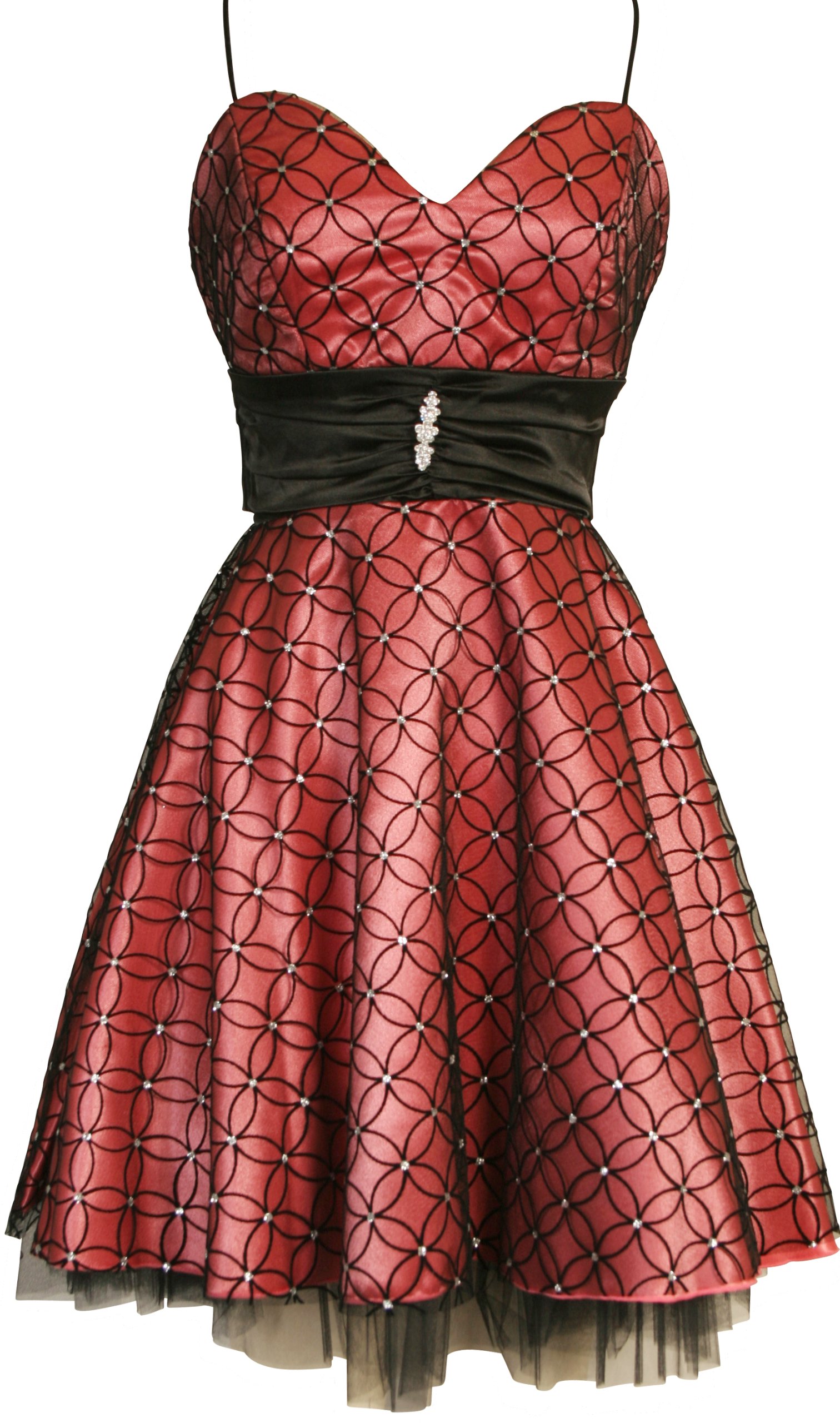 Elegant Flocked Mesh Satin Homecoming Party Prom Dress for Women | Formal Evening Gowns for Holiday Dances, Christmas Balls & Special Occasions
