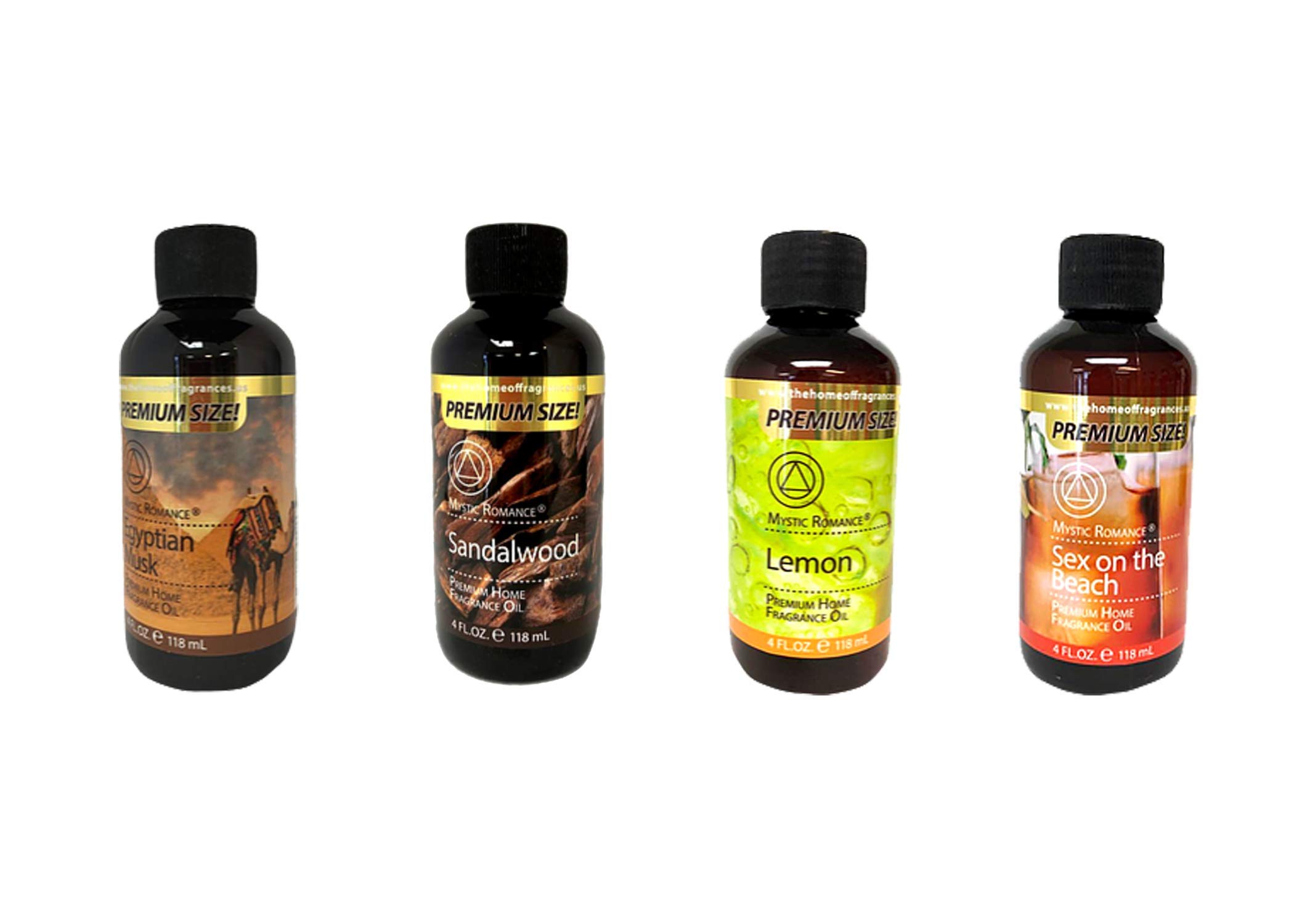 Premium Fragrance Oil Set - 4 Bottles (4oz Each) for Home, Diffuser, Soap & Candle Making - Aromatherapy Essential Oils for Relaxation & Stress Relief