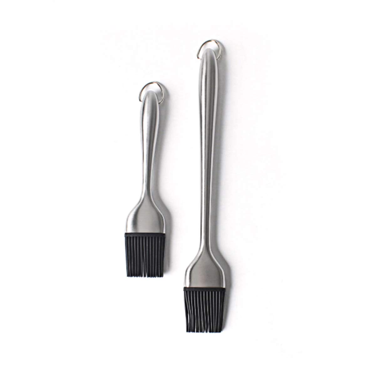 2-Pack Silicone BBQ Basting Brush - Heat-Resistant Sauce & Oil Brush for Grilling, Roasting, and Meat Marinating - Perfect for Backyard BBQs, Camping & Outdoor Cooking