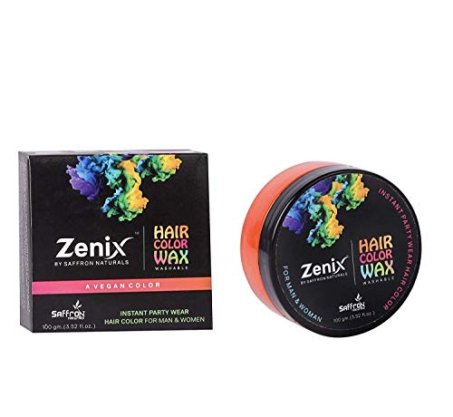 Zenix Hair Styling Color Wax - Strong Hold & Volume Wax for Highlights, Parties & Special Occasions - Temporary Hair Color Wax (Red, 100g) - Perfect for Halloween, Cosplay & Festive Events