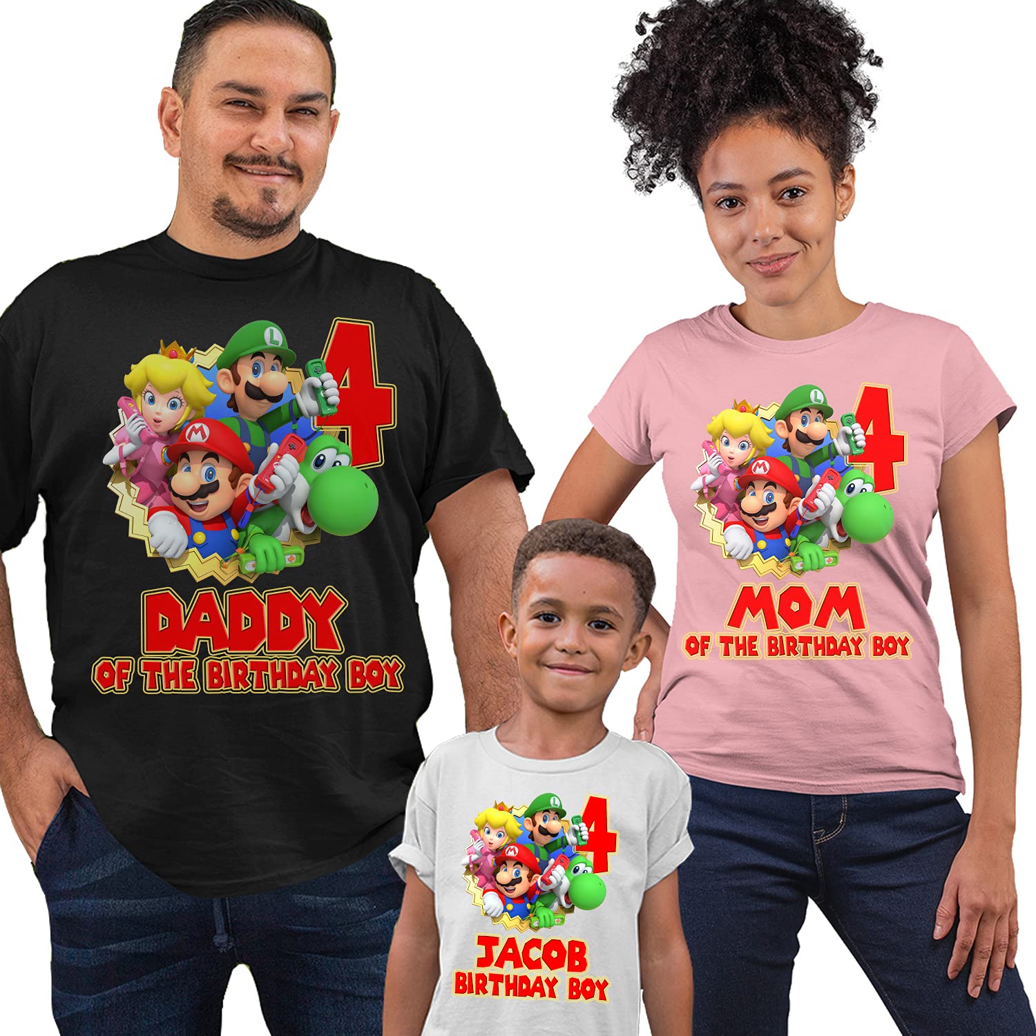 Custom Super Gamer Theme T-Shirt for Family & Birthday Parties - Perfect for Gaming Events, Cosplay & Family Reunions