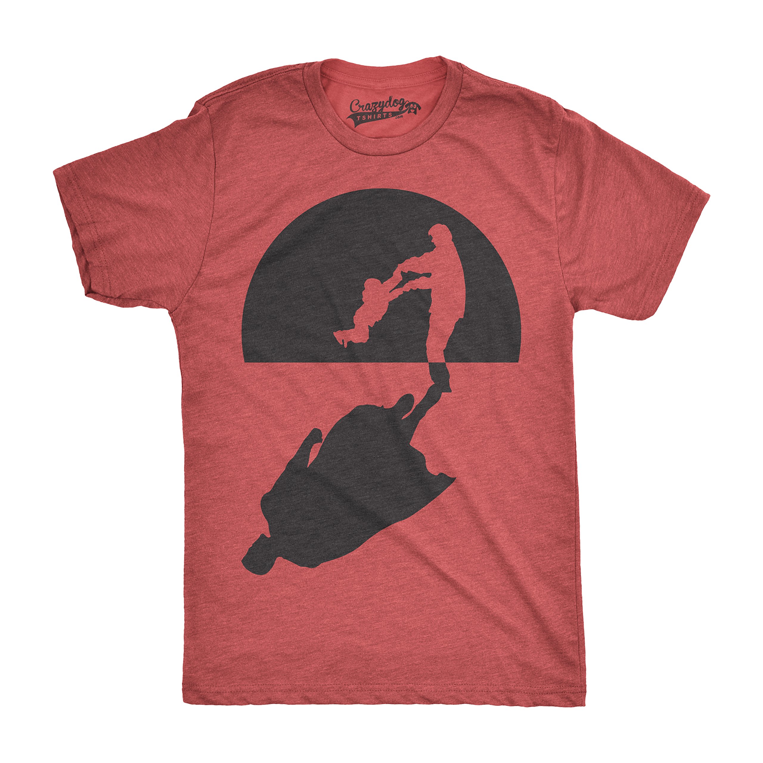 Funny Vintage Super Dad Shadow Graphic T-Shirt for Men - Cool Novelty Father's Day Gift Idea - Perfect for Casual Wear, Gifts & Hero Dad Appreciation