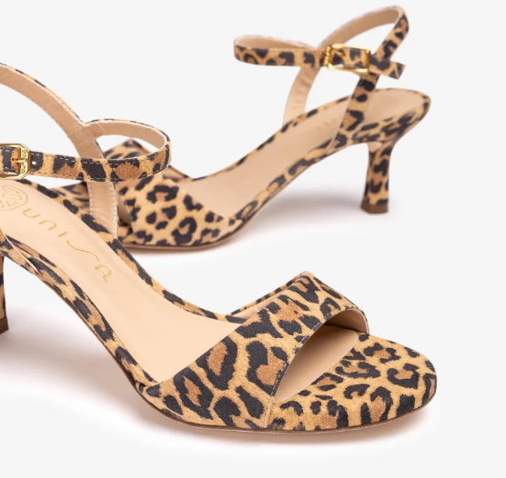 UNISA Leopard Print Heeled Sandals for Women - Fashion Animal Print High Heel Sandals | Perfect for Parties, Date Nights & Summer Outfits