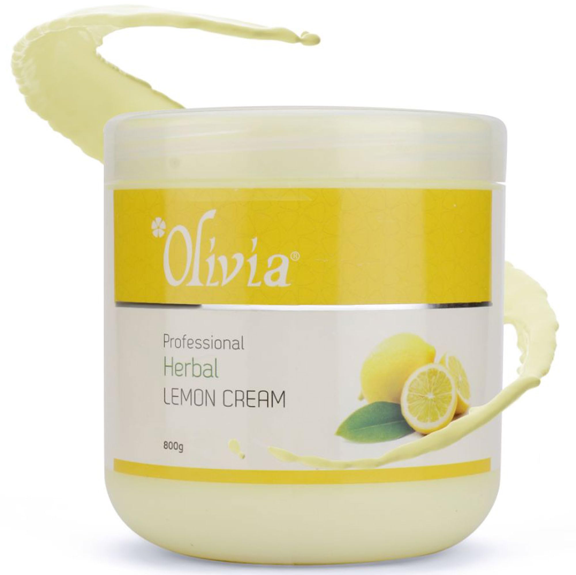 Olivia Herbal Lemon Facial Massage Cream - 800g for Deep Hydration & Skin Rejuvenation | Perfect for Spa Days & At-Home Skincare Routines