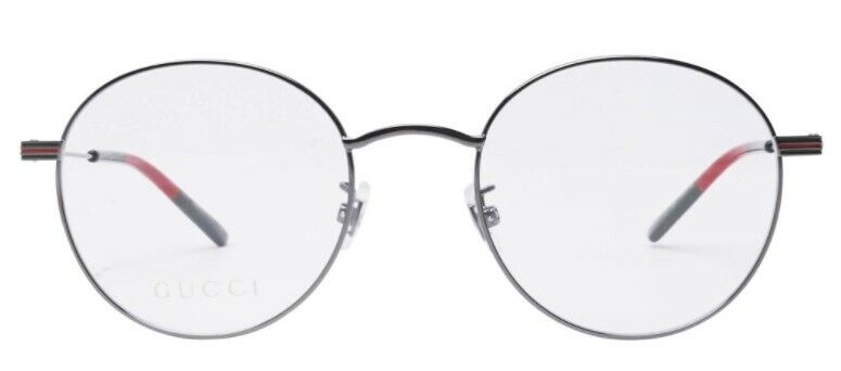 Gucci GG 1054OK 004 Ruthenium Metal Round Unisex Eyeglasses