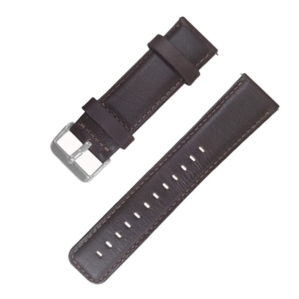 Vintage Leather Watch Band for Smart Watches - Coffee Strap for Men & Women | Dress & Casual Wear