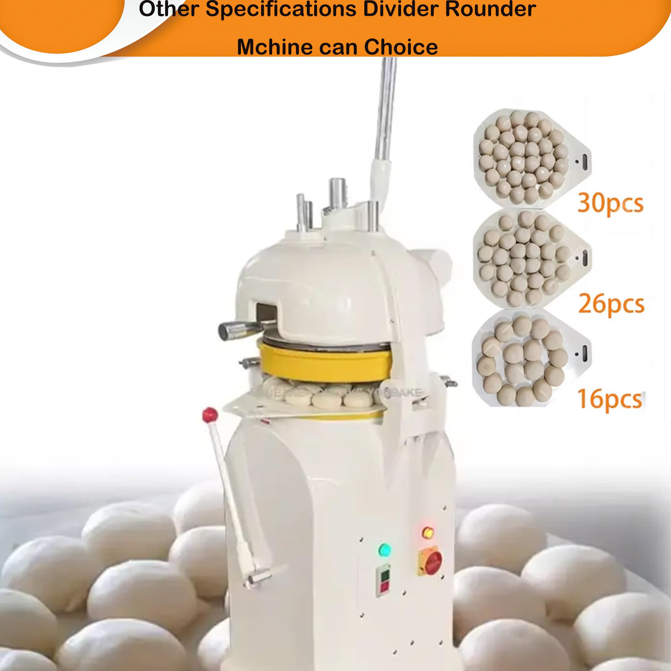 INTSUPERMAI 36-Piece Commercial Electric Dough Divider & Rounder Machine - Semi-Automatic Dough Ball Cutter for Burgers, Pizza, Pastries | Perfect for Bakeries, Restaurants & Food Production