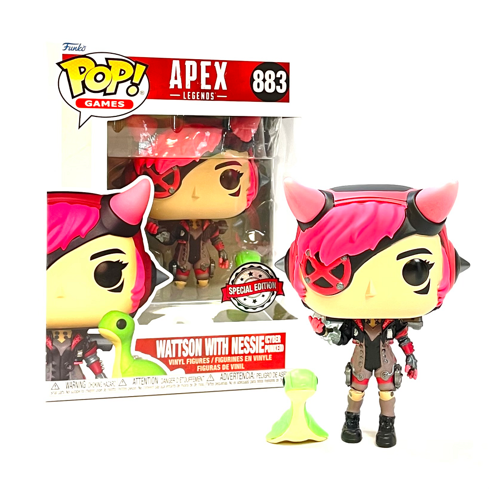 Funko Pop! APEX Legends Wattson with Nessie Vinyl Figure [Cyber Punked] #883 - Collectible Gaming Merchandise for Fans and Decor