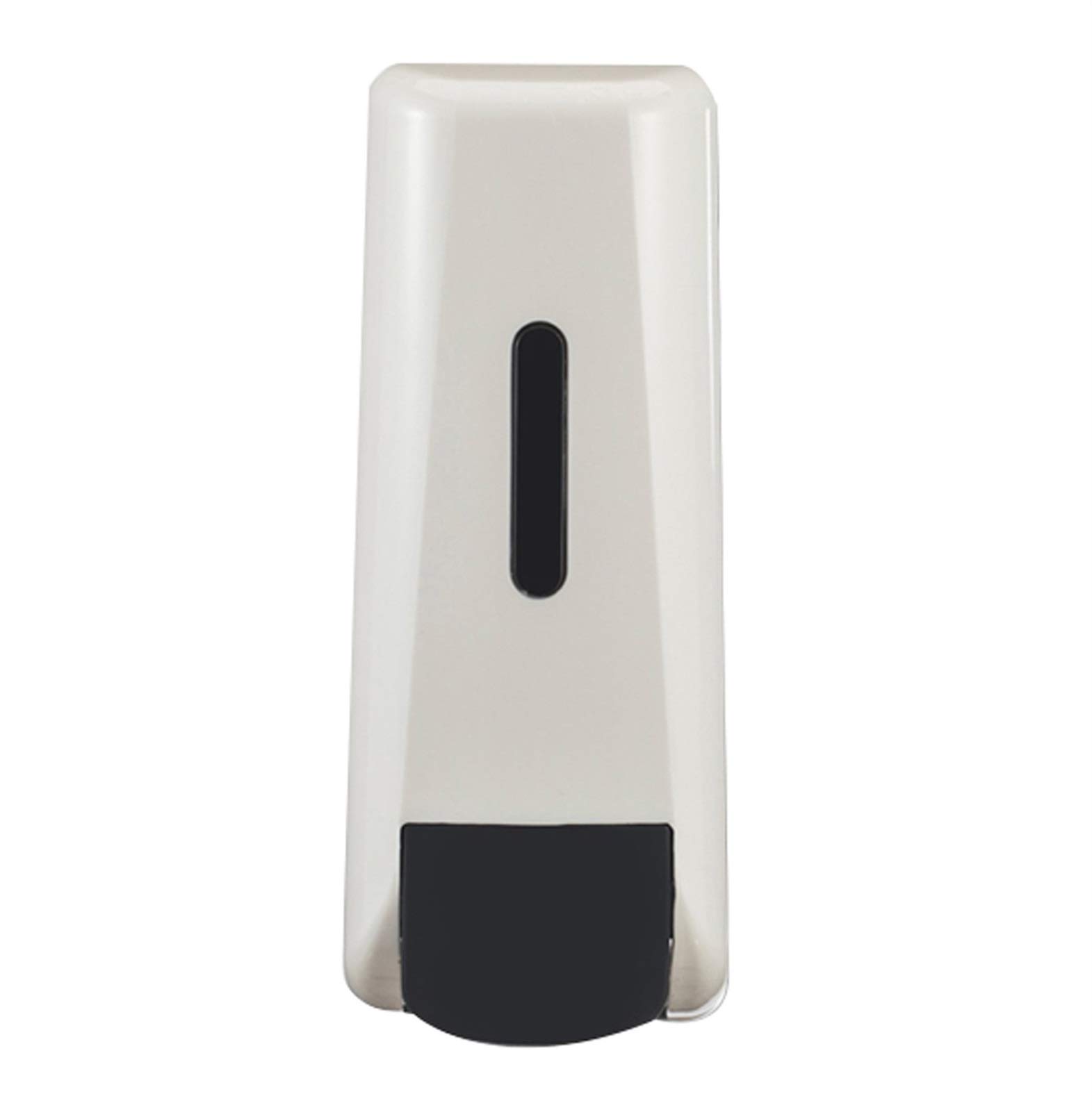 TOMYEUS White Manual Soap Dispenser for Bathroom & Kitchen - Space Saving Hand Soap Pump for Shower Gel, Lotion & Liquid Soap - Perfect for Home, Office & Hotel Use
