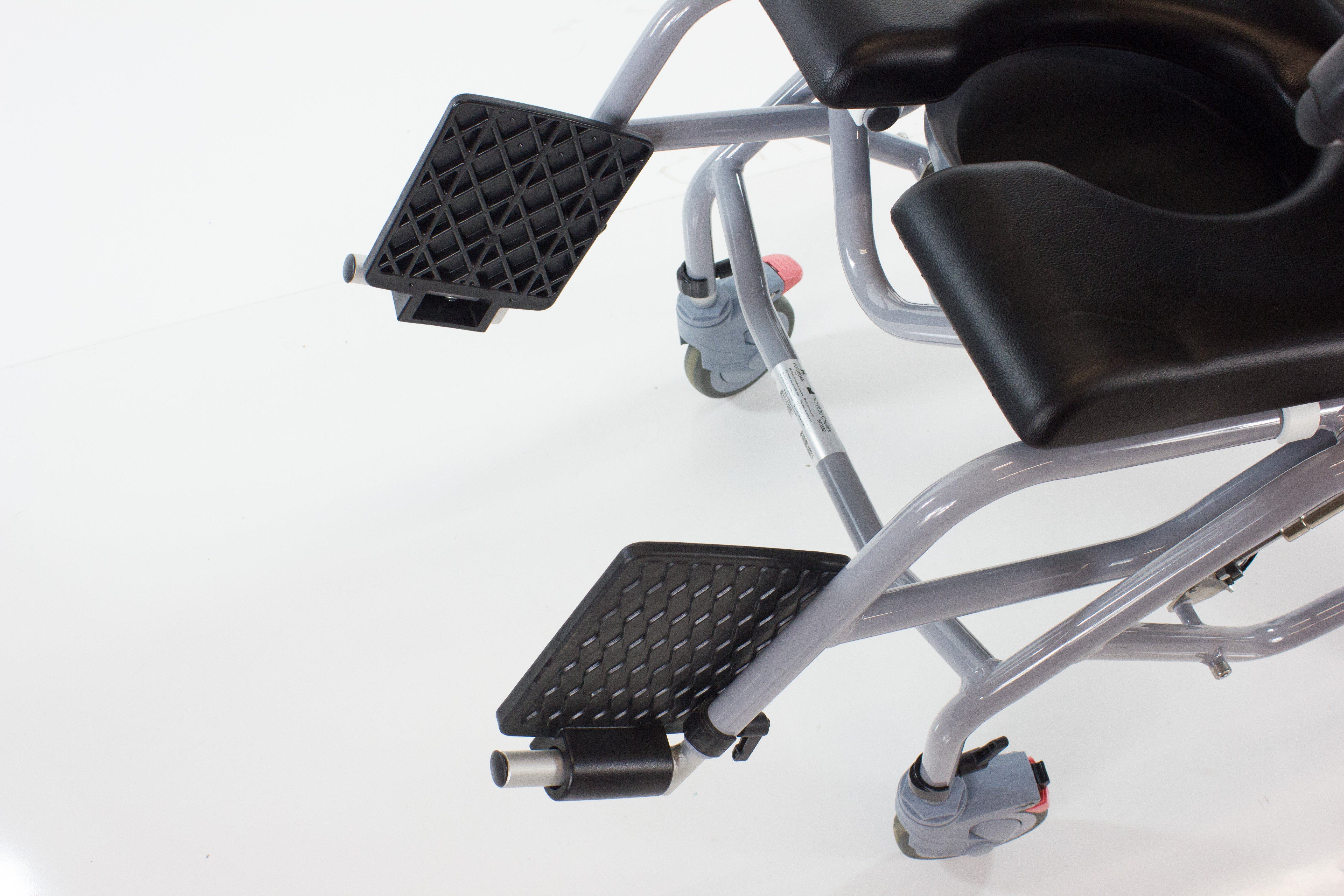 Professional Tilt In Space Reclining Shower Commode Chair with Padded Seat - Ideal for Elderly Care, Post-Surgery Recovery & Home Bathroom Safety