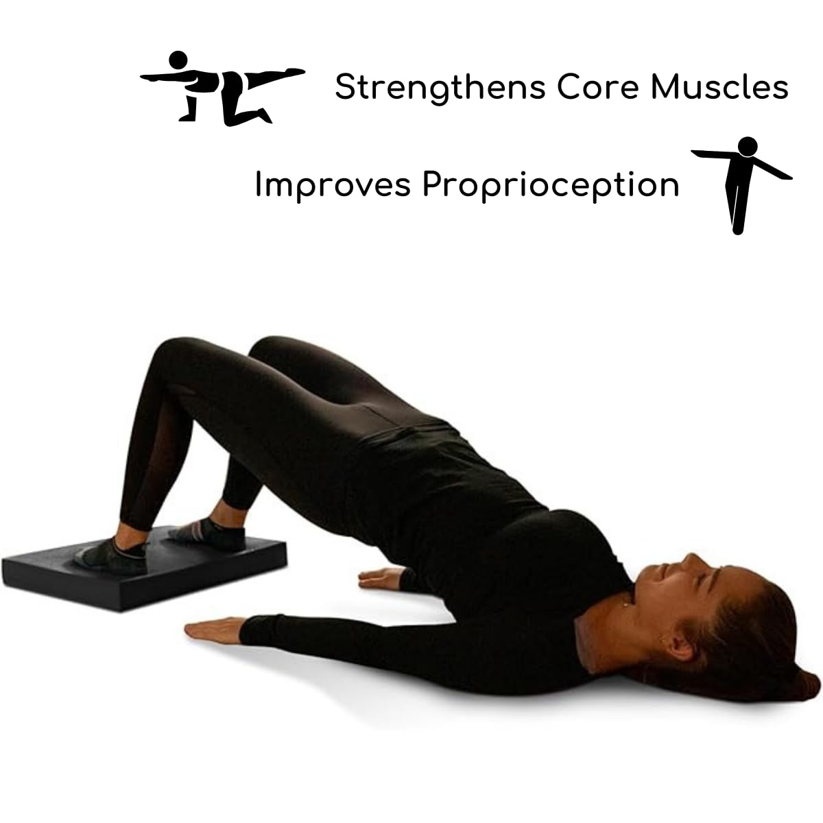 Premium XL Balance Pad for Yoga & Fitness Training - Non-Slip Foam Cushion for Men & Women - Improve Stability, Core Strength & Rehabilitation - Perfect for Home Gym, Pilates & Physical Therapy