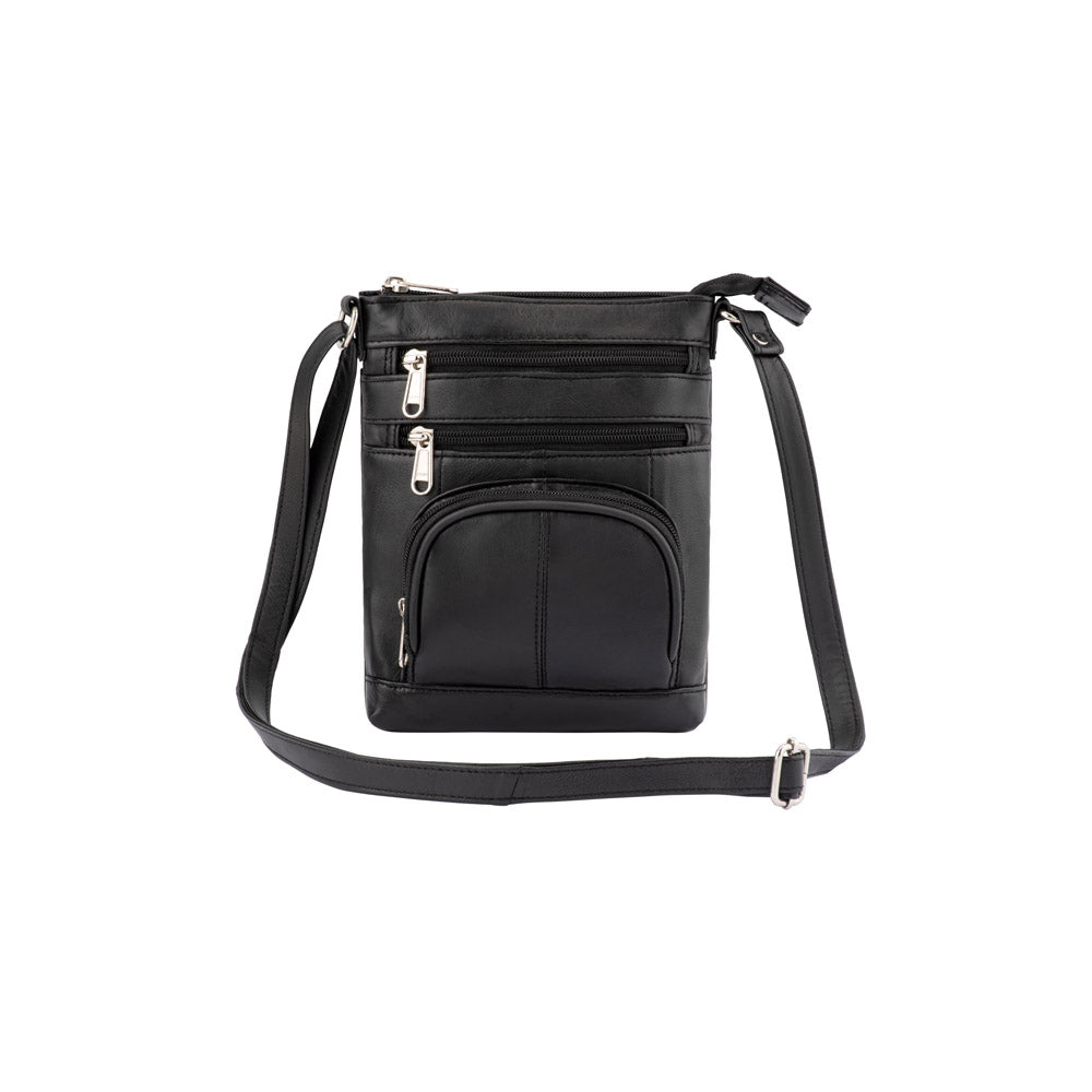 B. Sling Bag BB 801A - Lightweight Crossbody Shoulder Bag for Men & Women, Fashionable Black Nylon Messenger Bag - Perfect for Travel, Work & Everyday Use