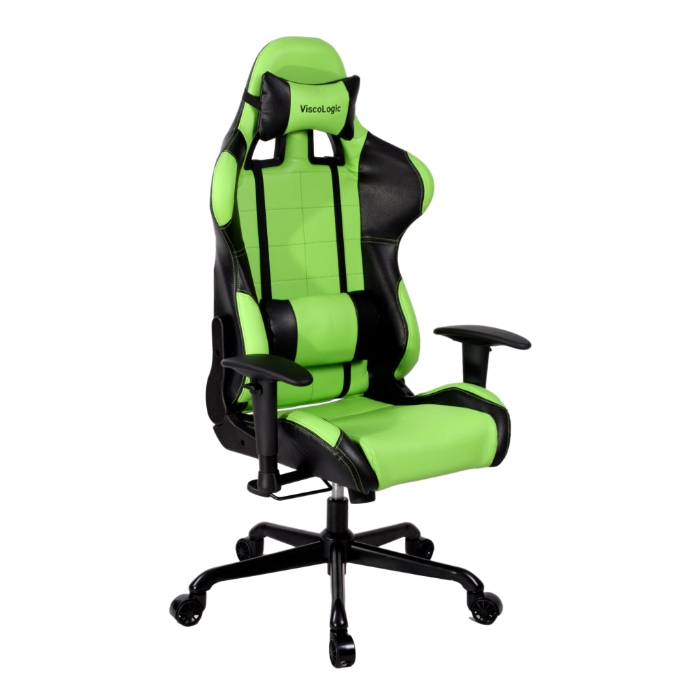 PRO X Series 7206 Ergonomic Gaming Chair - Green & Black - High Back Racing Style with Lumbar Support - Perfect for PC, Console & Office Gaming Setup