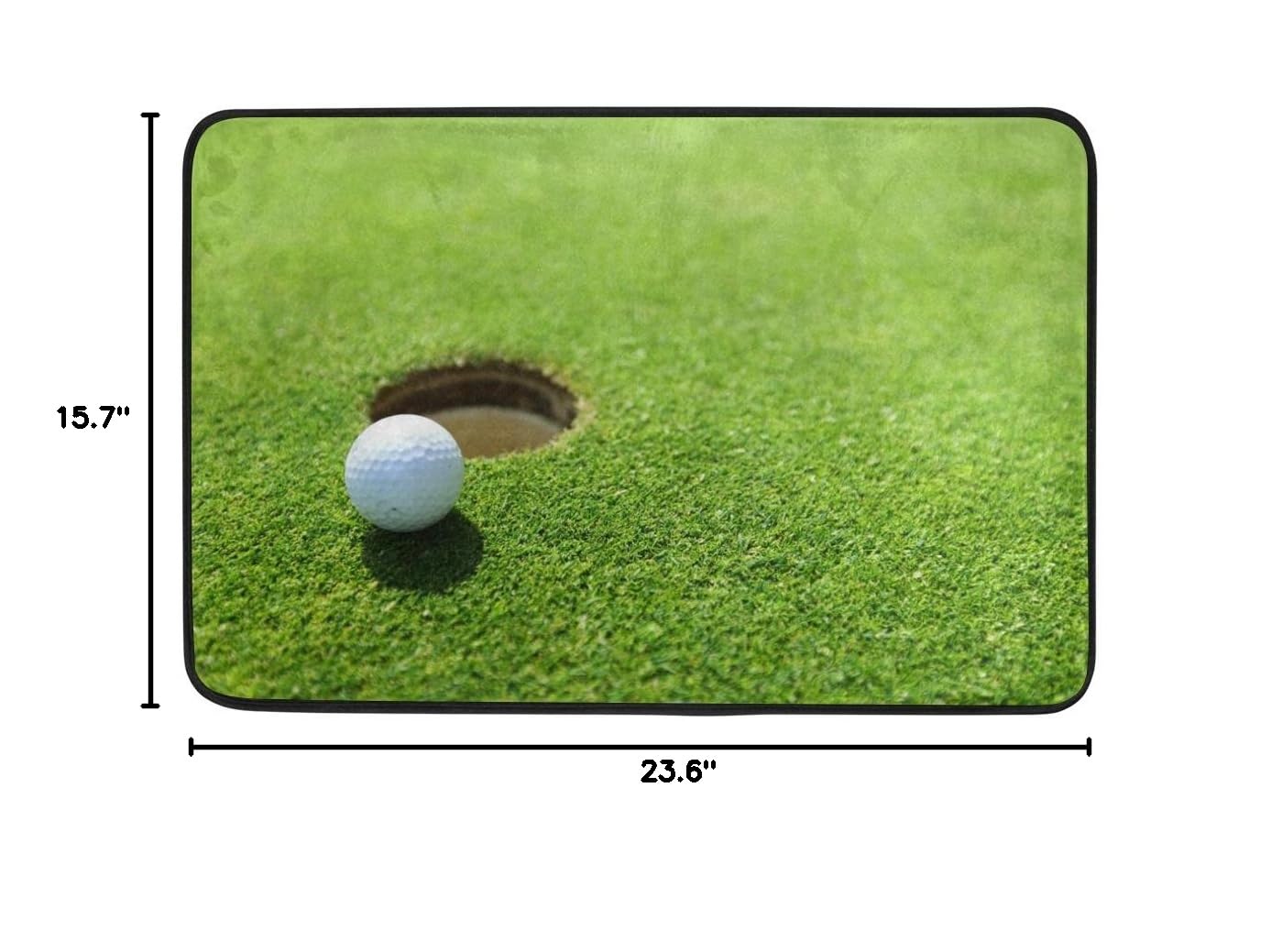 ALAZA Cute Golf Ball Design Doormat - Non-Slip Indoor/Outdoor Entrance Mat for Home, Bathroom & Patio - 23.6 x 15.7 Inch - Perfect for Golf Lovers & Home Decor