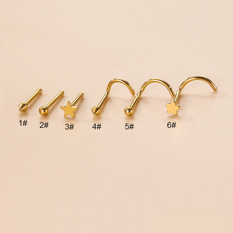 20G Minimalist Star Nose Stud Piercing Jewelry - Hypoallergenic Surgical Steel - Perfect for Everyday Wear & Special Occasions