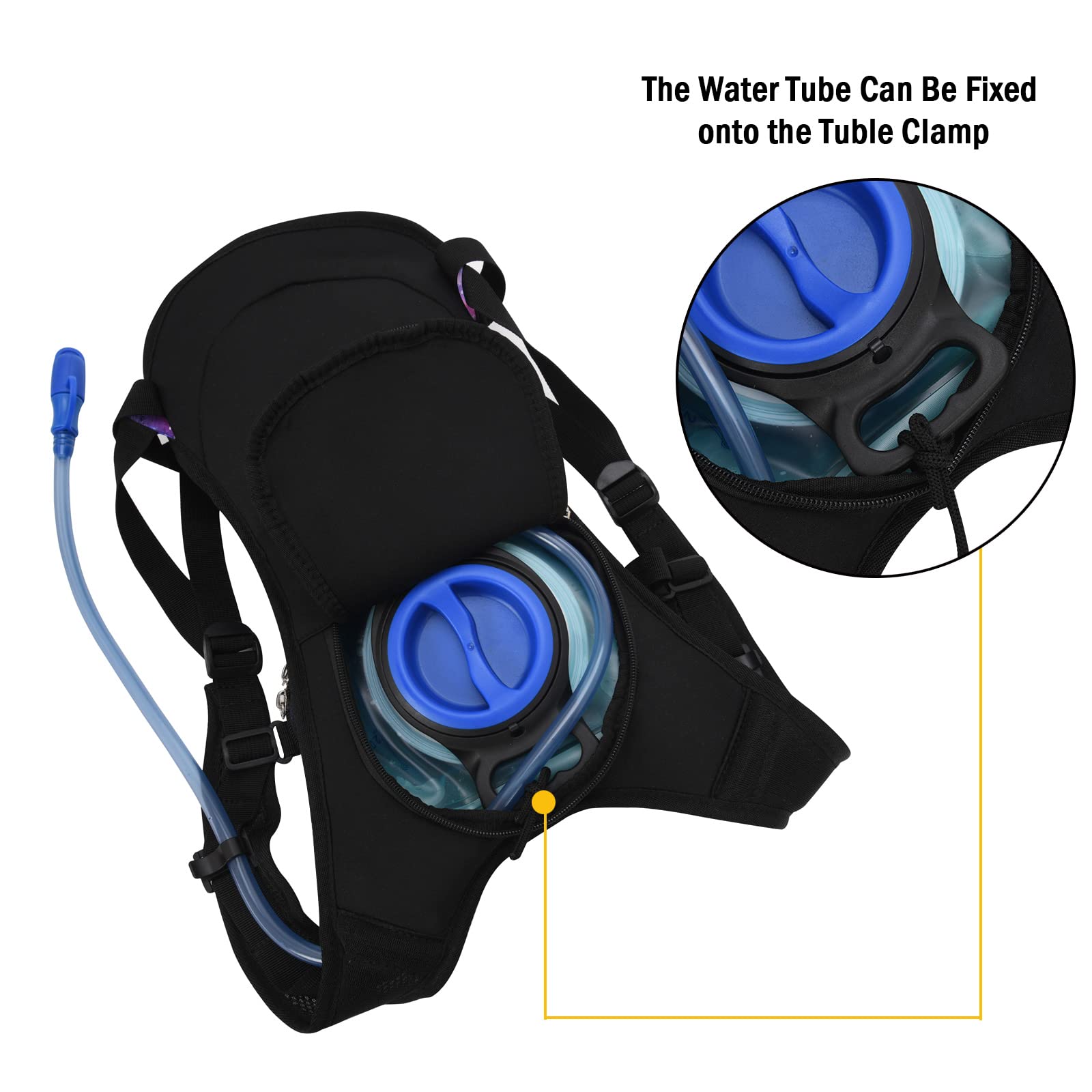 2L Hydration Backpack with Leak-Proof Bladder - Lightweight Water Pack for Running, Hiking, Cycling & Outdoor Activities | Perfect for Men & Women at Music Festivals, Marathons & Adventure Sports