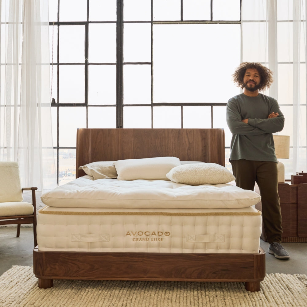 Montecito Bed Frame - Queen Size Wooden Platform Bed with Headboard & Storage | Modern Bedroom Furniture for Home & Apartment