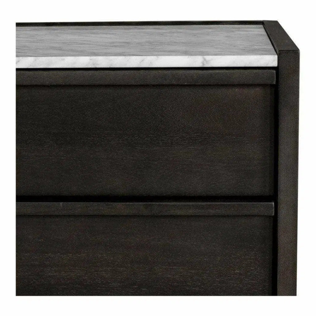 26.5 Inch Grey Contemporary Nightstand - Modern Bedside Table for Bedroom, Living Room, or Guest Room
