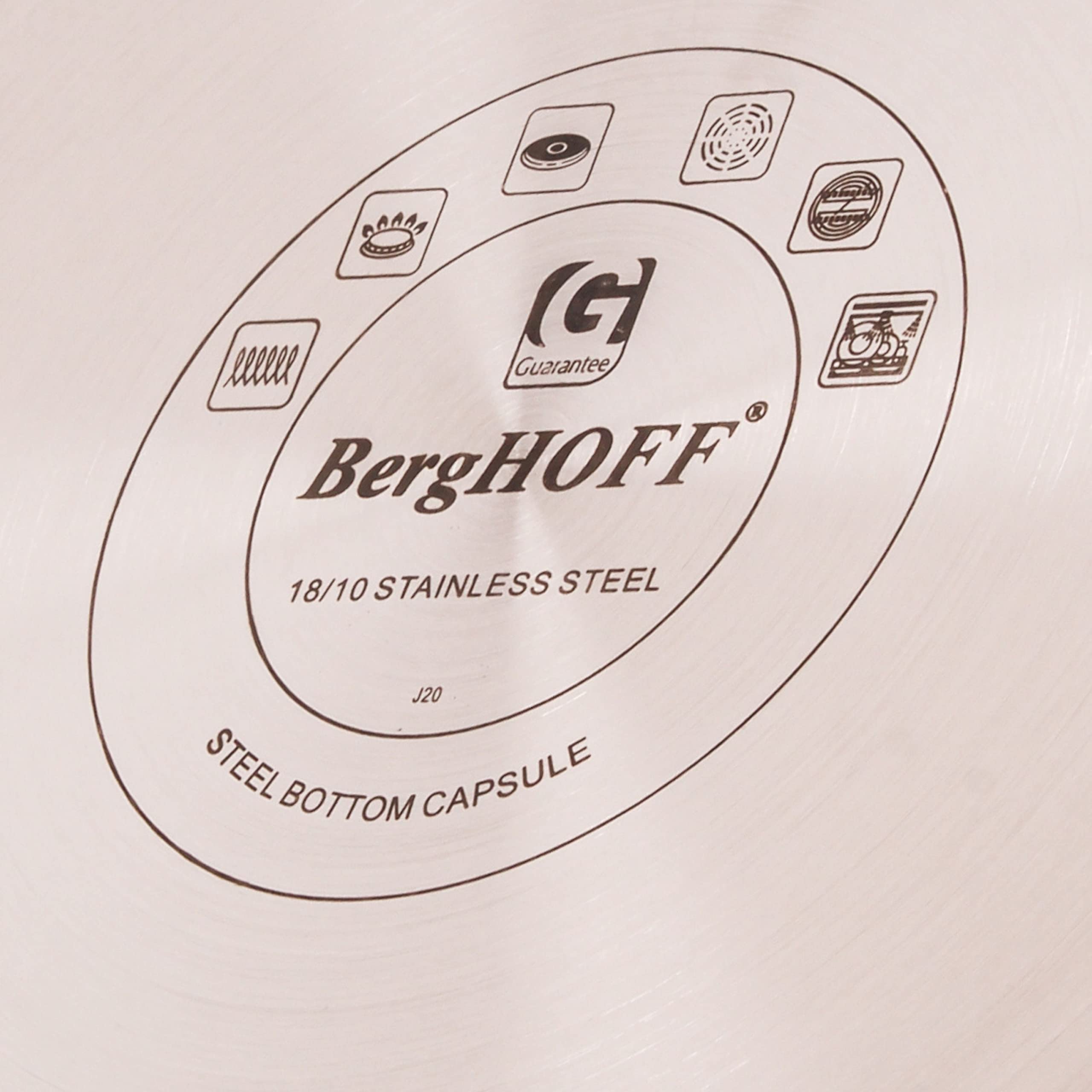 BergHOFF Ouro Gold 18/10 Stainless Steel 2.4 Qt Saucepan with Glass Lid - 6.25