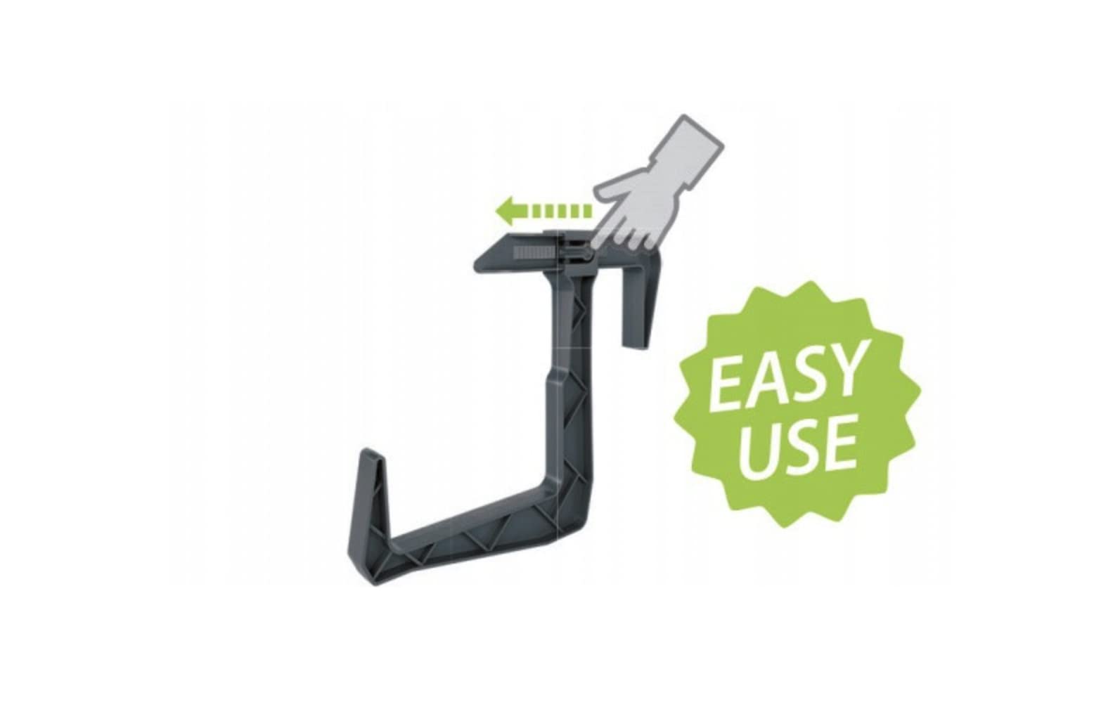 Dunes Clamp-on Universal Fit Adjustable Planter Box Rail Brackets for Balcony Fence - Fits x-x