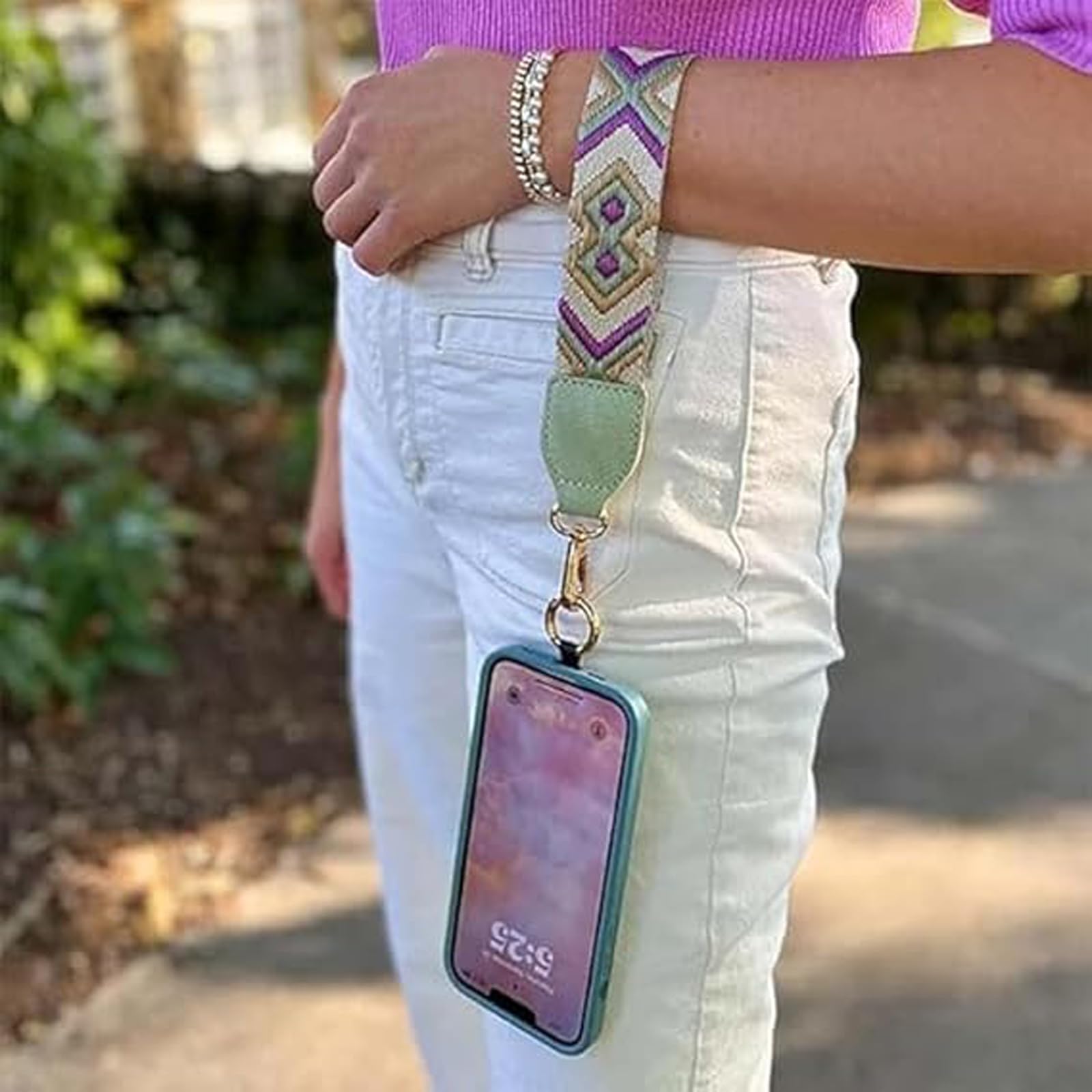 Adjustable Crossbody Phone Lanyard with Leather Wallet - Detachable Phone Strap for Women & Men - Universal Fit for All Smartphones - Perfect for Travel, Shopping & Hands-Free Convenience