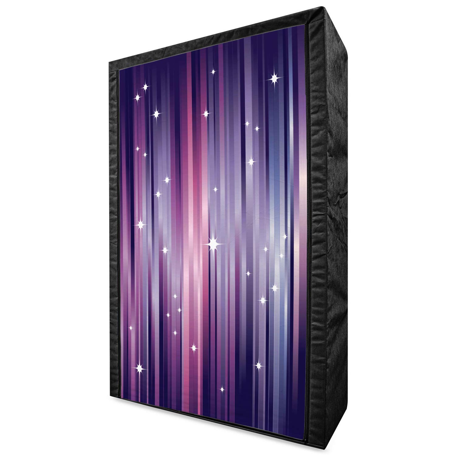 Ambesonne Eggplant Portable Fabric Wardrobe - 42.5