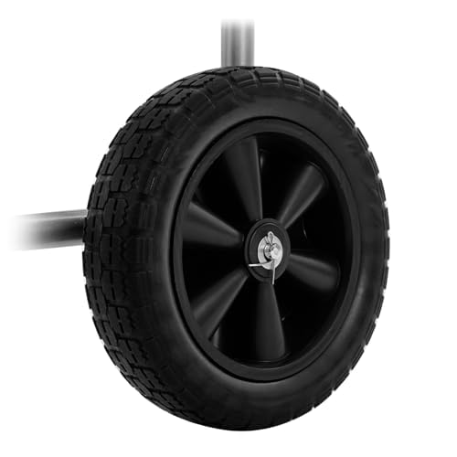 VEVOR Heavy Duty Garden Hose Reel Cart with 4 Wheels - Holds 250 ft of 5/8