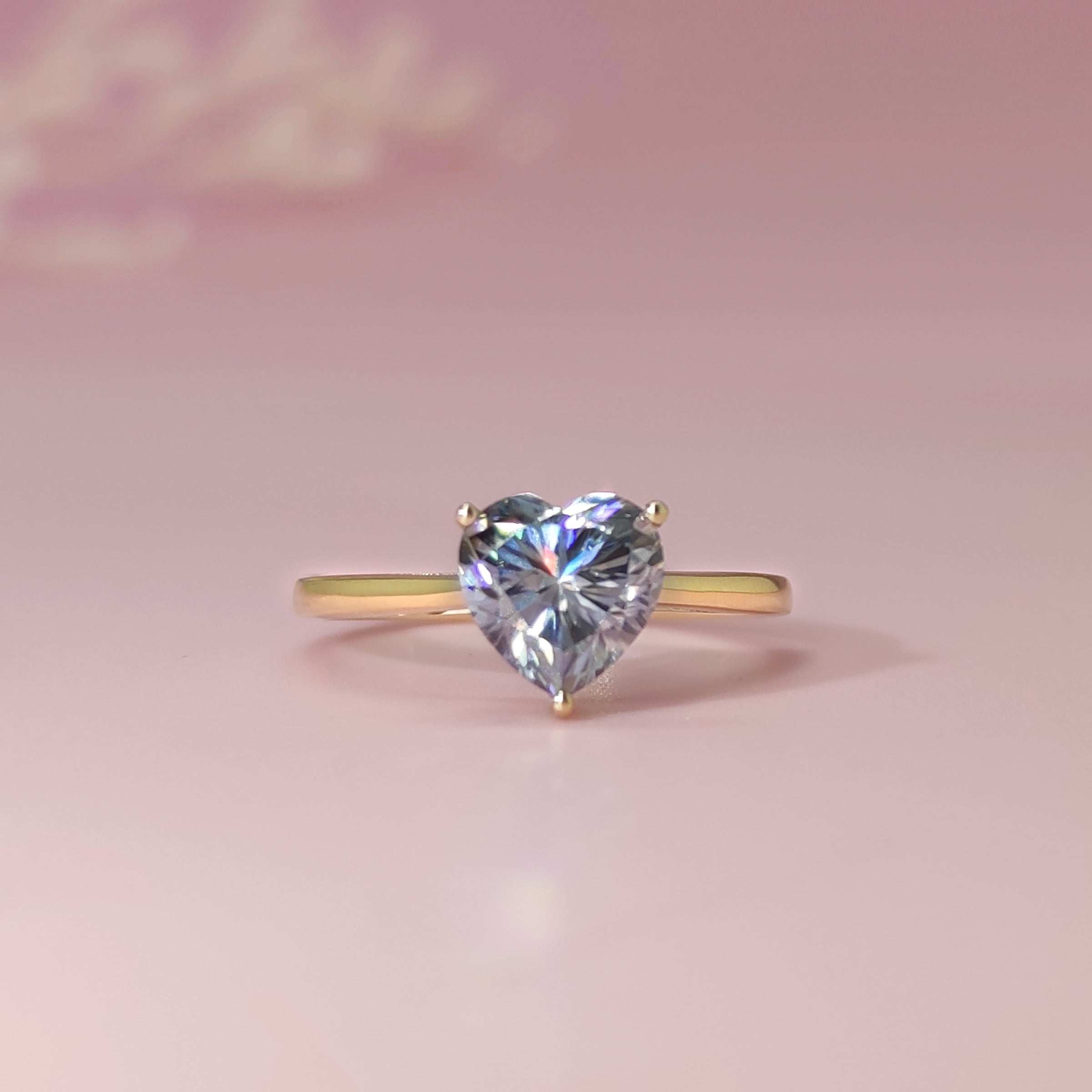 Heart Shape Moissanite Ashes Ring - Memorial Jewelry for Loved Ones | Perfect for Remembrance, Sympathy Gifts & Special Occasions