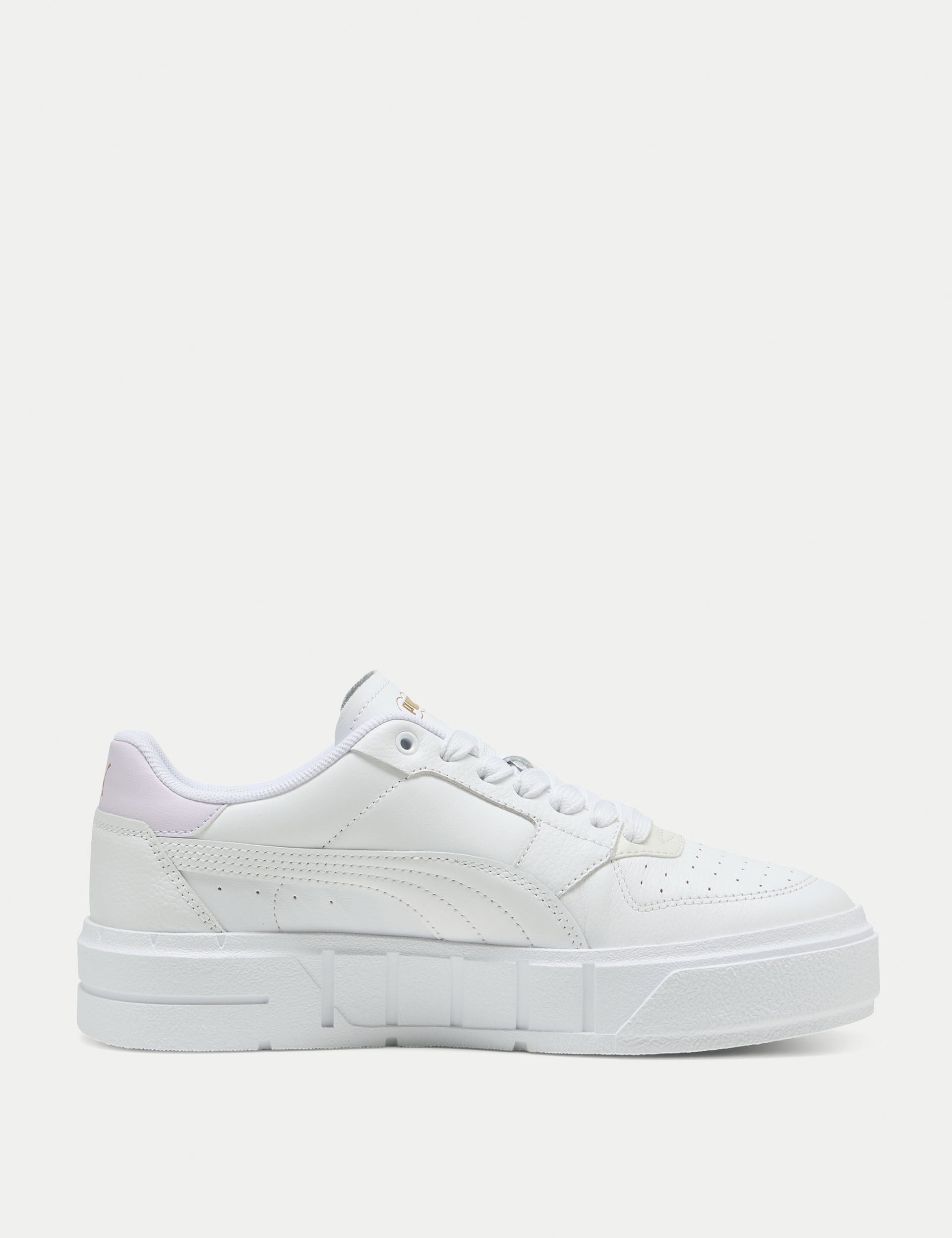 Cali Court Leather Sneakers for Women - White/Lilac Frost - Comfortable Casual Shoes for Walking, Work & Everyday Wear