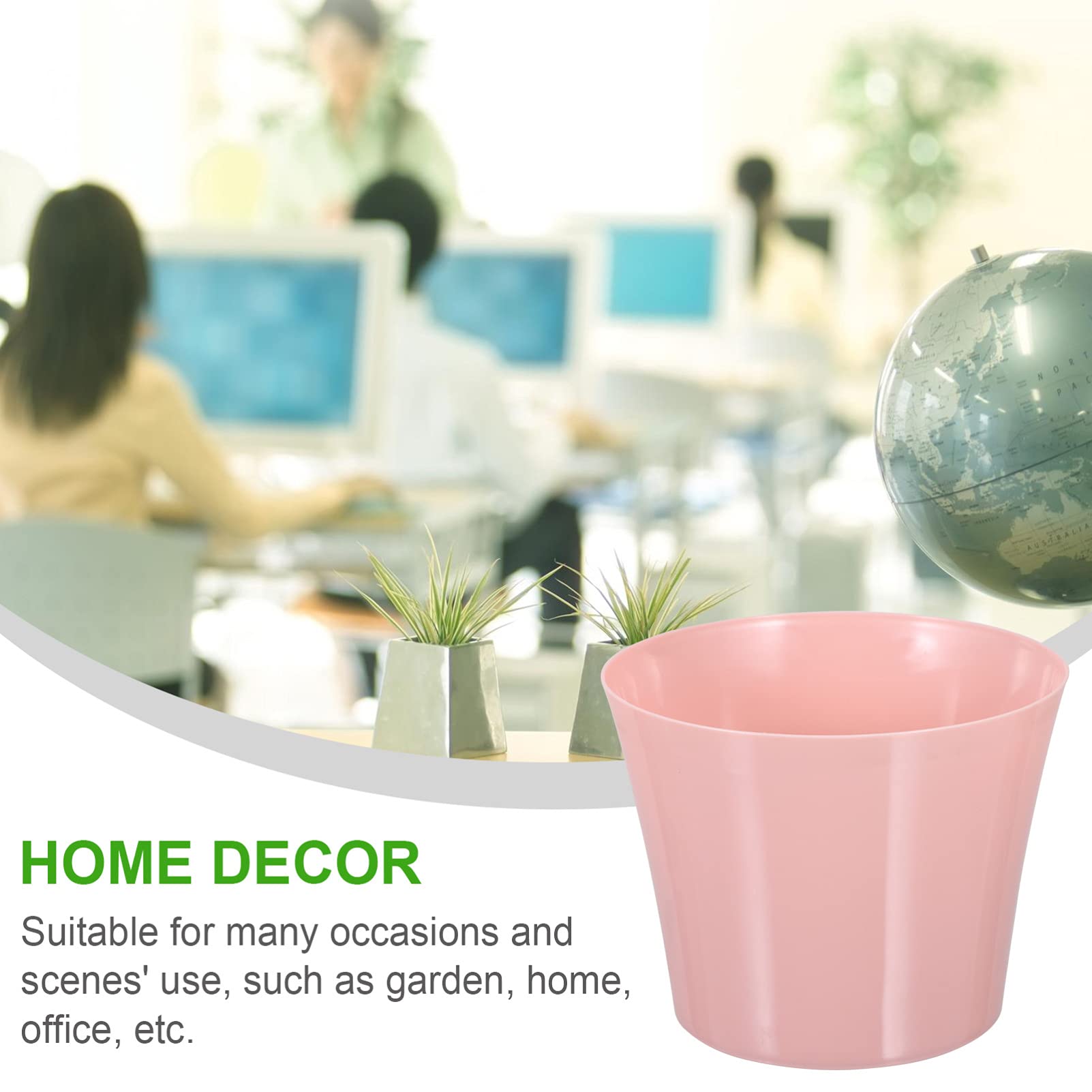 BESPORTBLE 3-Pack Self-Watering Flower Pots for Indoor Plants - Hanging Succulent Planter with Automatic Water Absorption, PP Material for Home, Office, and Garden Decor