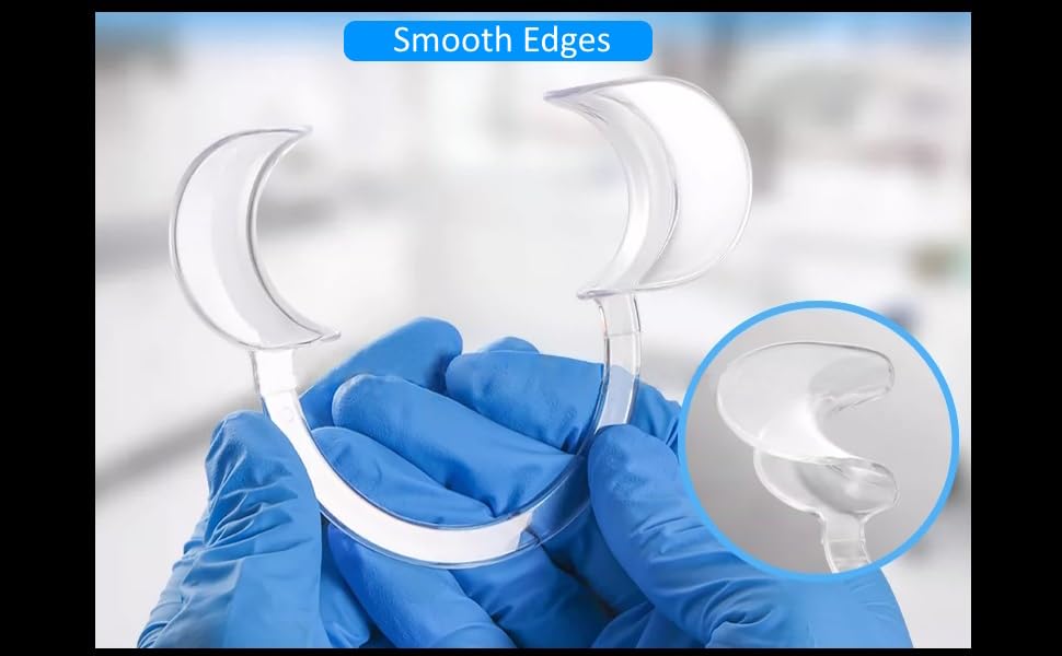 20-Pack Small Dental C-Shape Cheek Retractors - Autoclavable Mouth Lip Opener for Teeth Whitening, Dental Procedures & Fun Challenge Games - Perfect for Dentists, Hygienists & At-Home Teeth Care