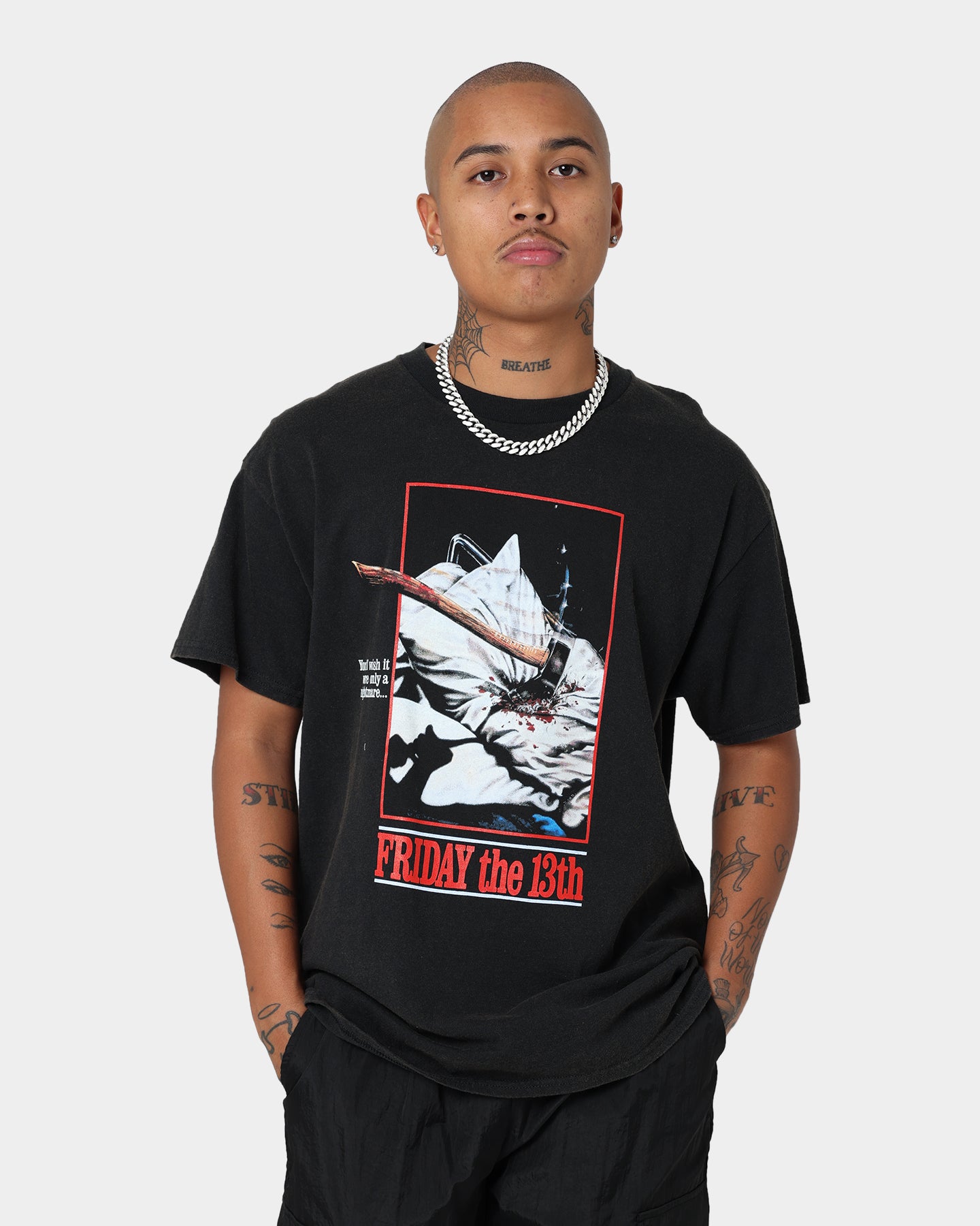 Friday the 13th Vintage T-Shirt - Retro Black Horror Movie Tee for Men & Women | Perfect for Halloween, Cosplay & Horror Fan Gifts