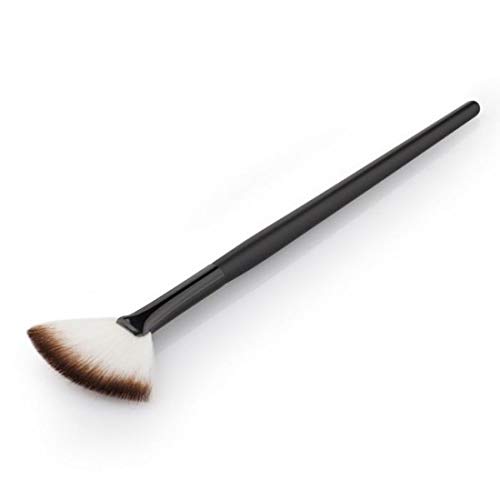 Professional Fan Shape Powder Concealer Blending Brush - Highlighter & Foundation Makeup Brush for Flawless Coverage | Perfect for Contouring, Baking & Everyday Makeup Application