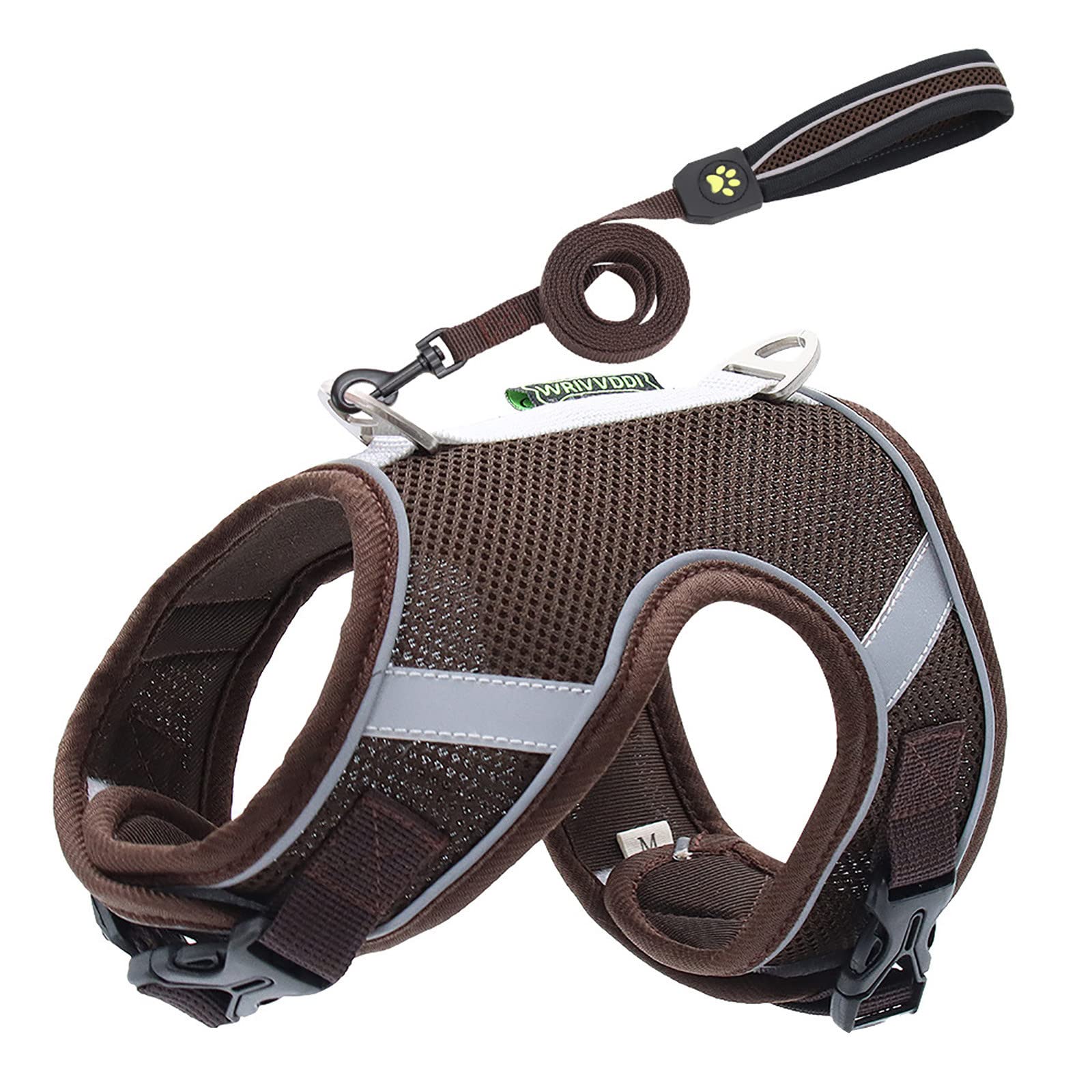 Reflective Dog Vest Harness for Small Dogs - Soft Padded Pet Sweater for Walks & Safety
