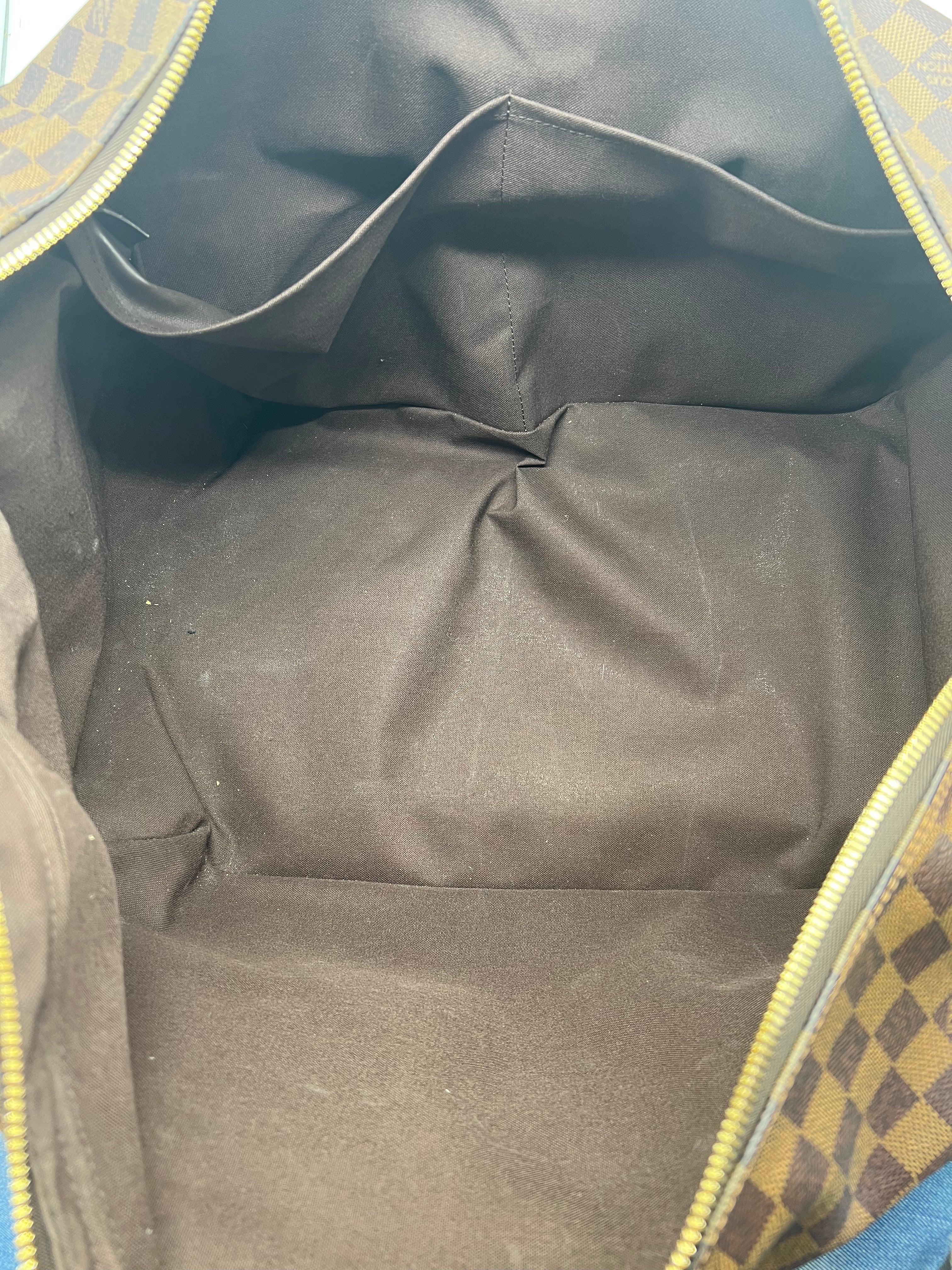 Louis Vuitton Damier Ebene Eole 50 Rolling Duffle Bag - 2-Way Carry Luxury Travel Luggage for Business Trips & Weekend Getaways