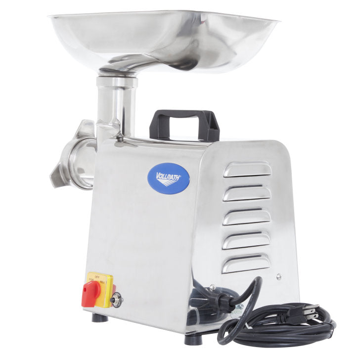 Vollrath #12 Heavy Duty Commercial Meat Grinder with 1 HP Motor - Perfect for Butcher Shops, Restaurants & Home Meat Processing