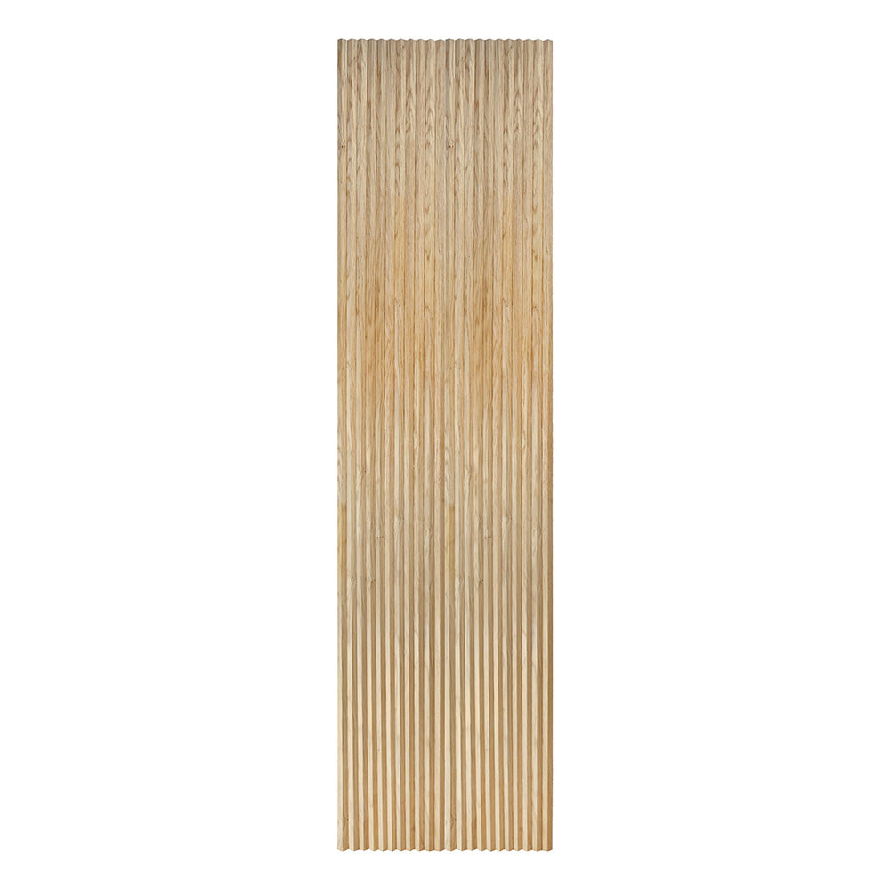 WOODFLEX Flexible Wooden Slat Wall Panel - Natural Oak Veneer - 2700mm x 600mm Triangle Design - Modern Acoustic Room Divider for Home & Office Decoration