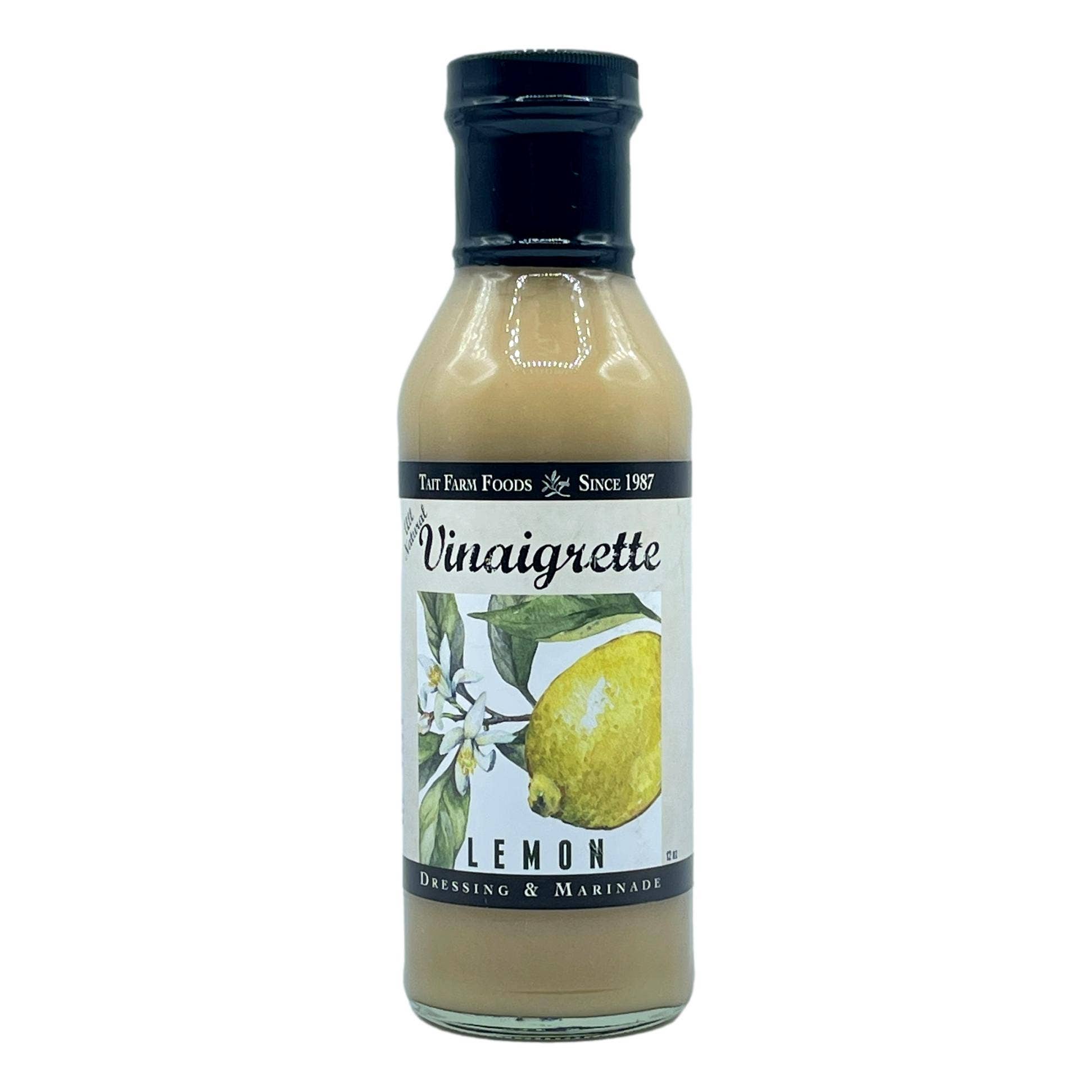 Organic Lemon Vinaigrette Dressing - Light & Tangy Salad Dressing for Greens, Pasta & Seafood - Gluten-Free, Vegan-Friendly, Non-GMO | Perfect for Salads, Marinades & Dipping Sauces