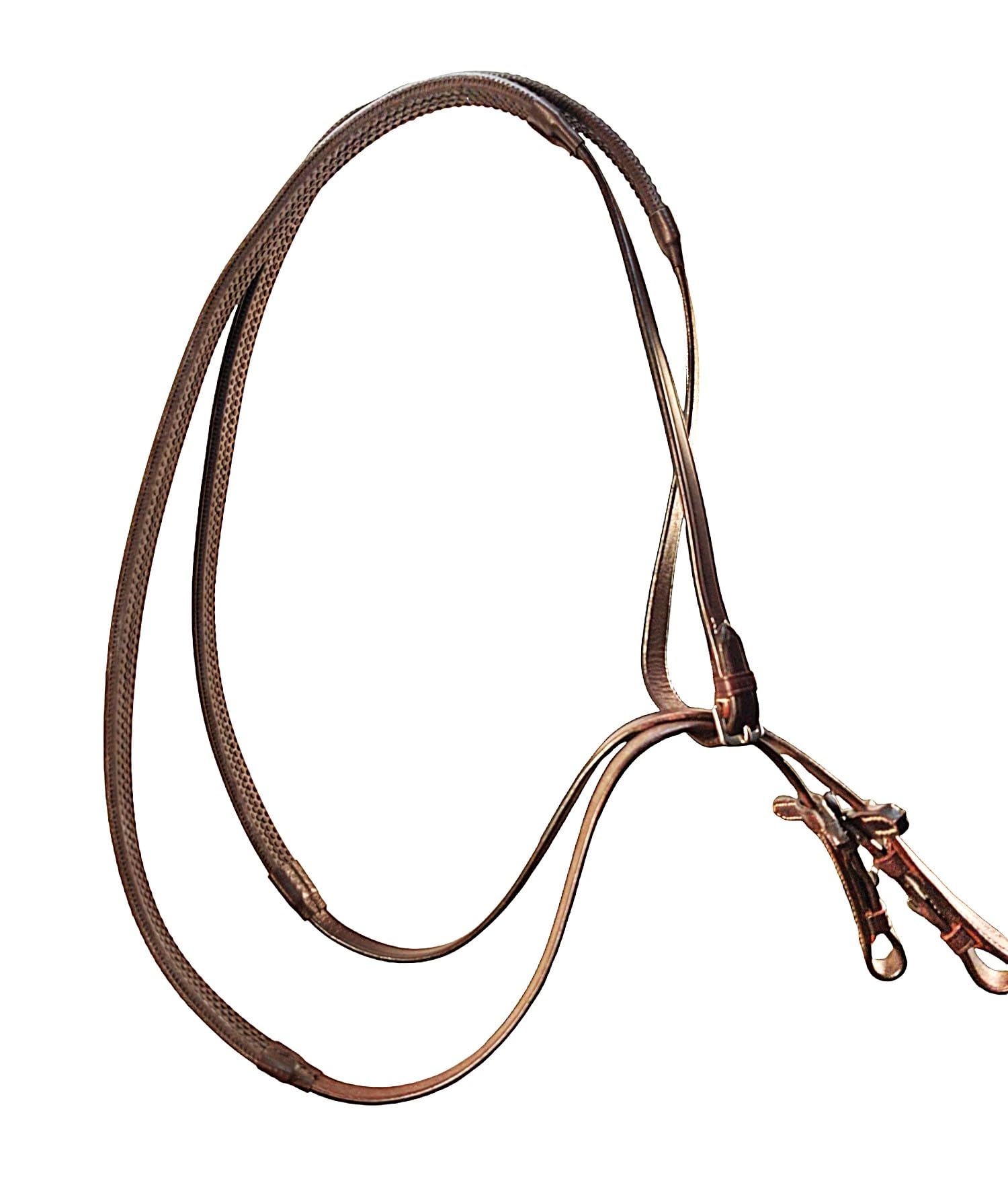 Premium Havana Brown English Leather Horse Bridle with Fancy Stitch - Durable Equestrian Gear for Dressage & Show Jumping - Perfect for Professional Riders & Horse Shows