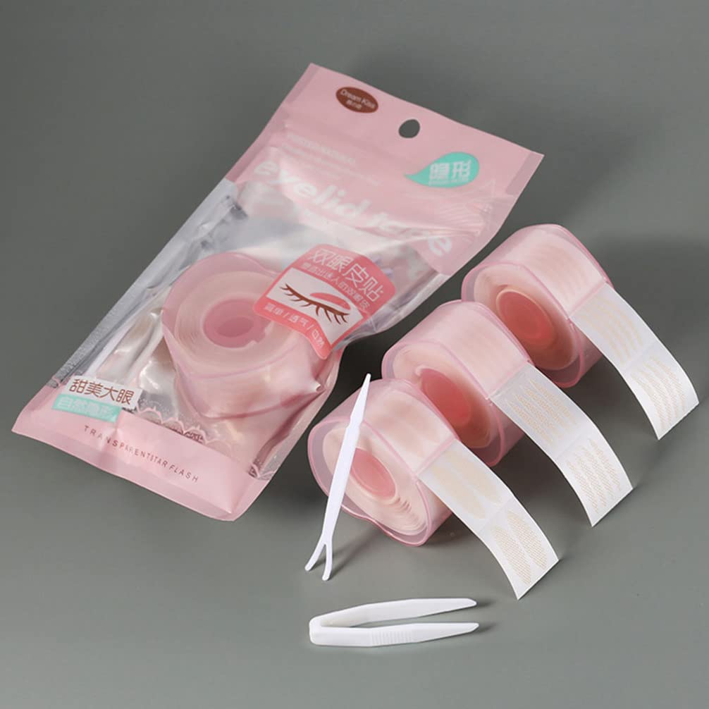 Minkissy 3 Rolls Double Eyelid Stickers - Invisible Eyelid Lift Strips for Monolid & Hooded Eyes | Double Sided Adhesive Tape for Natural Eye Makeup | Perfect for Asian Beauty, Daily Use & Special Occasions