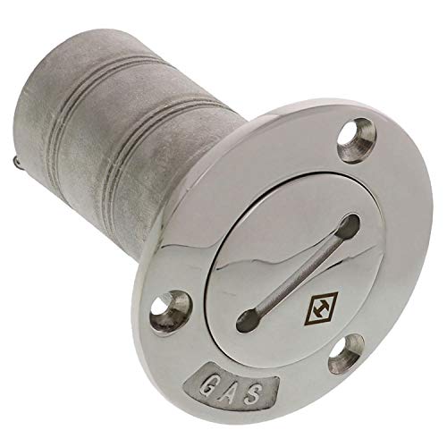 1.5 Inch Stainless Steel Marine Gas Deck Filler with Hose - Perfect for Boat Fuel Systems & Marine Applications