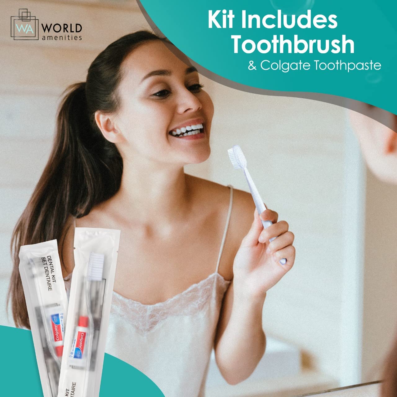Bulk Disposable Dental Kit Bundle with Toothbrush & Toothpaste | 48 Count Travel Size | Individually Wrapped for Hygiene | Perfect for Hotels, Travel, Guest Amenities & Emergency Kits