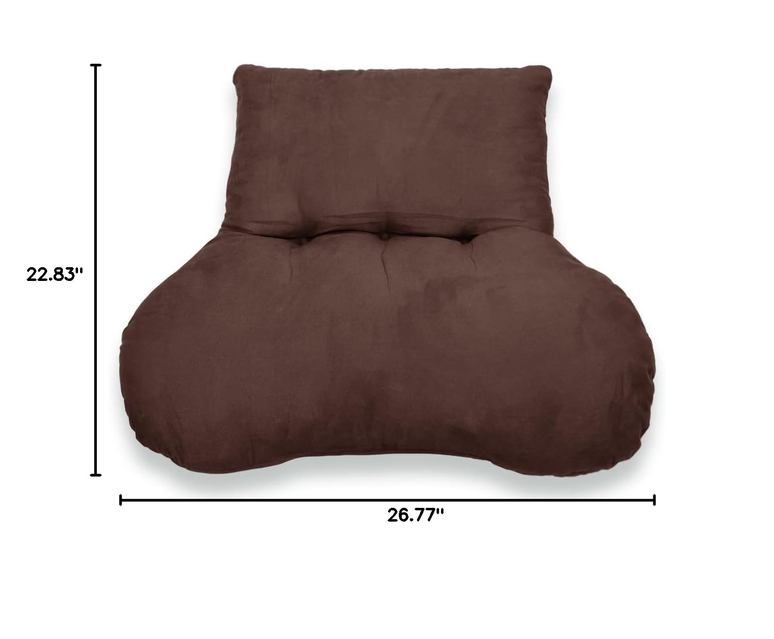 Premium Faux Suede Lumbar Support Cushion - Ergonomic Back Pain Relief Pillow for Office Chair, Car Seat & Home Use - Comfortable Coccyx Tailbone Cushion for Driving, Working & Relaxing