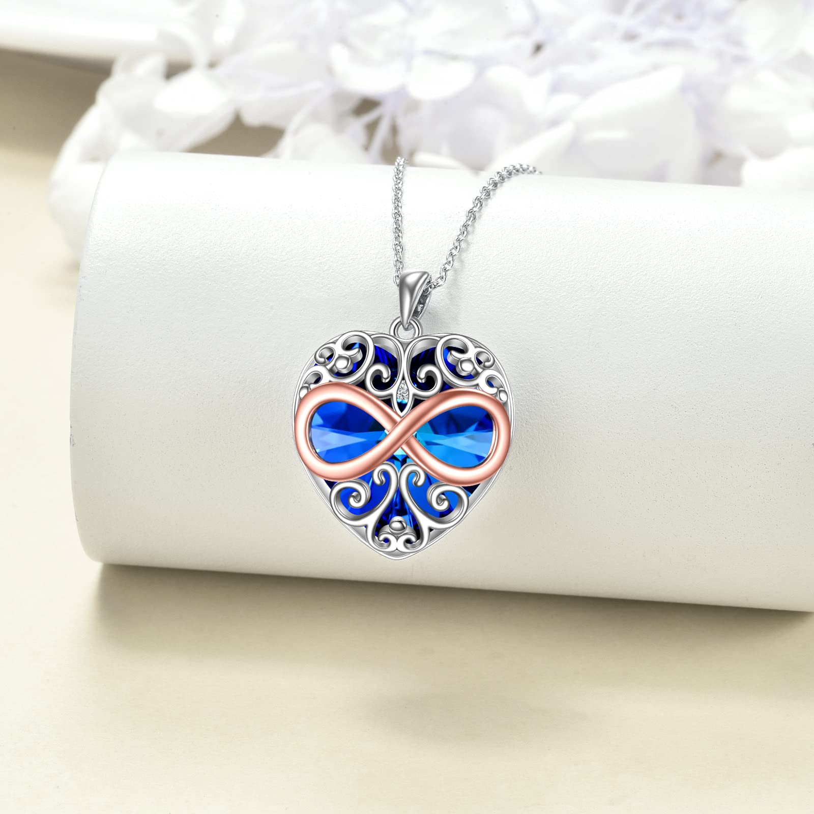 YFN Sterling Silver Heart Necklace for Women - Elegant Jewelry Gift for Mom, Wife, Daughter | Perfect for Birthday, Anniversary & Valentine's Day | Everyday Wear & Special Occasions