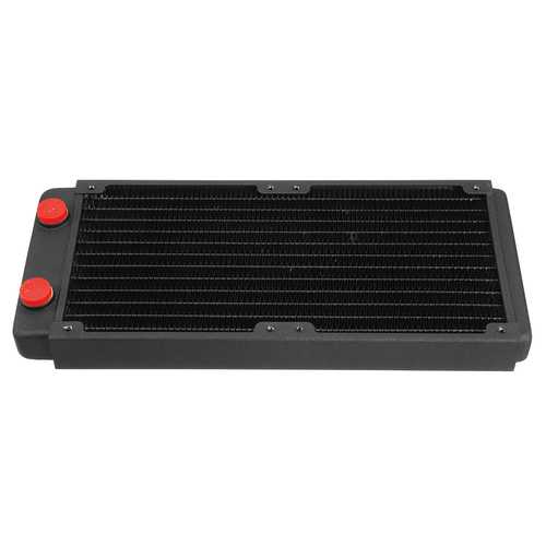 240mm Copper PC Water Cooling Radiator - High Performance Desktop Computer Liquid Cooling System for Gaming Rigs & Workstations
