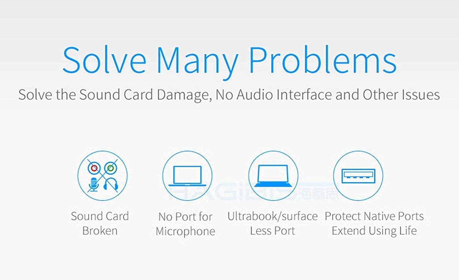 7.1 Channel External USB Sound Card - USB 2.0 to 3.5mm Audio Adapter with Microphone for PC, Laptop, Computer | Perfect for Gaming, Online Meetings & Music Listening