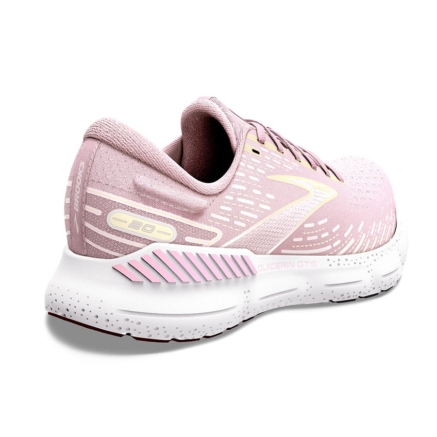 **Brooks Women's Glycerin GTS 20 Running Shoes – Cushioned Support for Long-Distance Running & Marathon Training**    **使用场景:** Perfect for marathon training, long-distance running, and everyday comfort with premium cushioning and stability.