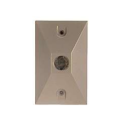Bell Outdoor 5186-5 Gray Single Outlet Weatherproof Rectangular Lampholder Cover - Durable Outdoor Electrical Box for Porch, Patio & Garden Lighting Protection