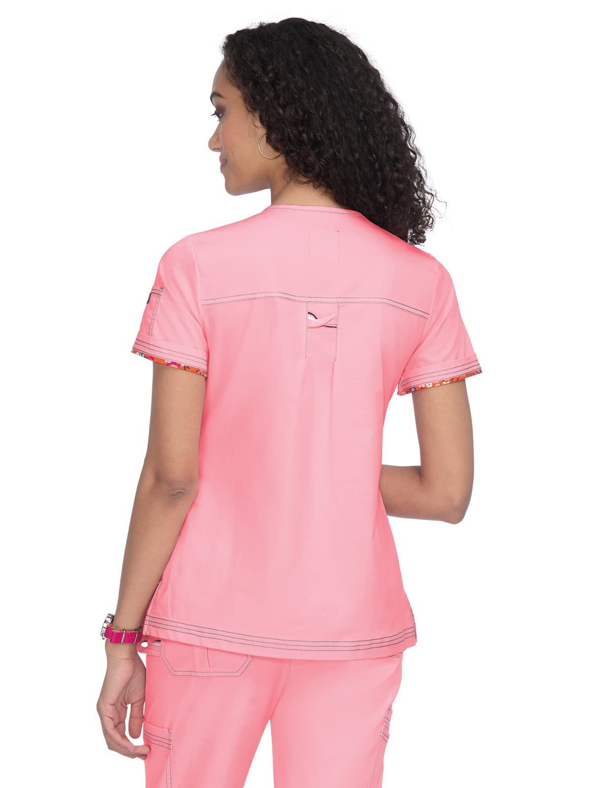Stretch Georgia Top Sweet Pink - Women's Comfortable Stretchy Blouse for Casual Wear, Office, and Date Nights